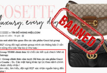 Các sản phẩm Gucci đến từ Web Cosette – Úc chính thức bị cấm giao dịch khỏi Group Tín Đồ Hàng Hiệu