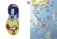 Sản phẩm giày của Lining “ngầm” ủng hộ đường lưỡi bò Trung Quốc? lining đường lưỡi bò