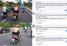 Người đàn ông “nhái lại” hình ảnh cô gái mặc áo hở lưng với dòng chữ “Cấm quay”