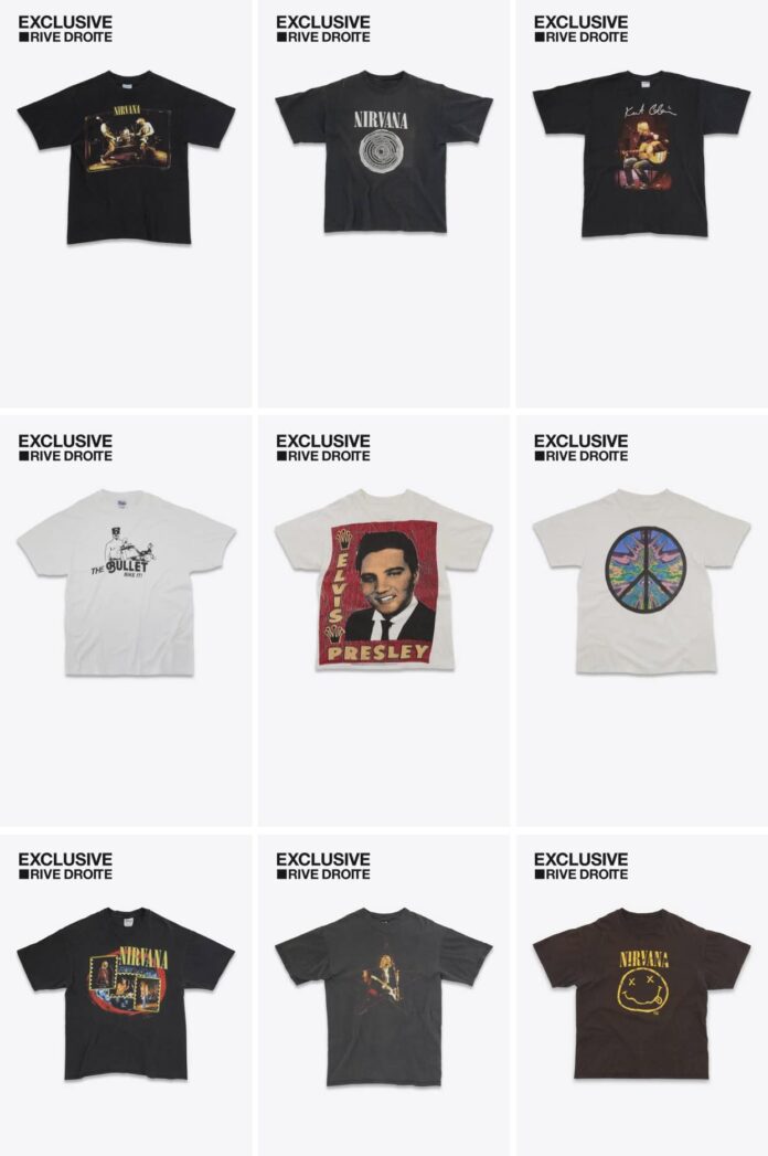 saint laurent bán áo phông vintage