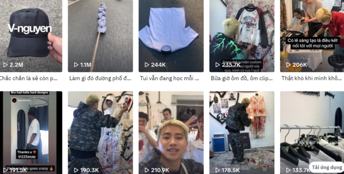 local brand cho xe chạy qua áo